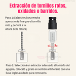 🛠 Desator™ Kit Extractor de Tornillos (10 Pz) ✅