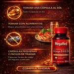 MegaRed Omega 3s® – Impulsa tu testosterona y energía natural con Aceite de Krill de alta pureza.