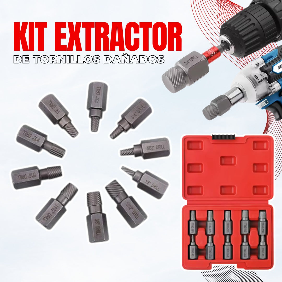 🛠 Desator™ Kit Extractor de Tornillos (10 Pz) ✅